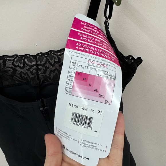 Maidenform Ultra Sculpts Open Bust Romper Size XL New With Tags Back Smoother - Picture 5 of 6